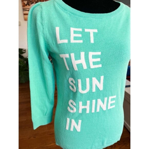 TALBOTS Let the Sunshine In Pullover Sweater Light Wearing sz(XS) - Picture 5 of 9